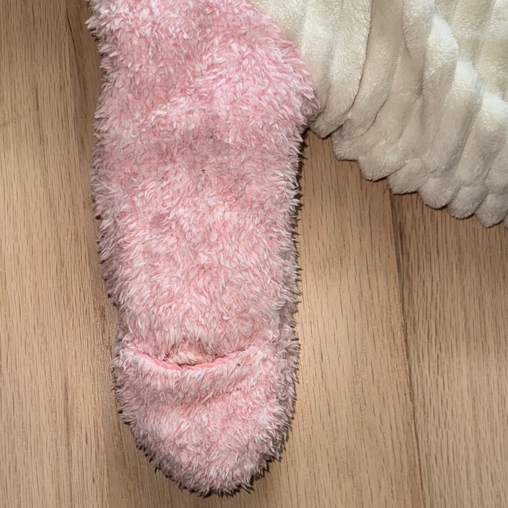 Adorable Unicorn Hooded Footie - Cream and Pink - Picture 10 of 16